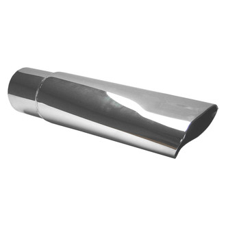 Pypes® - 304 SS Chevele Style Rectangular Slip-Fit Polished Exhaust Tips
