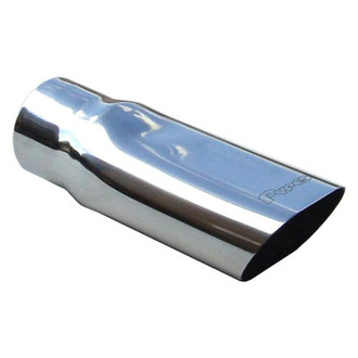 Pypes® - 304 SS Chevele Style Rectangular Slip-Fit Polished Exhaust Tips