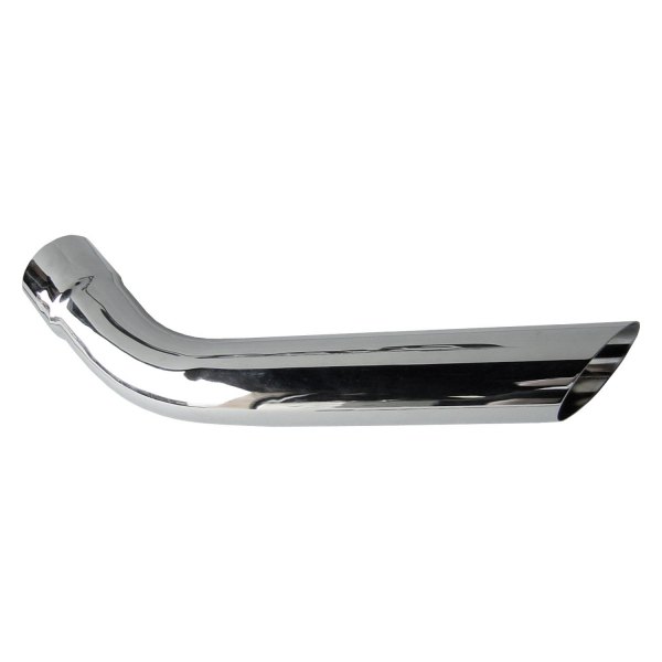 Pypes® - 304 SS Hockey Stick Round Angle Cut Polished Exhaust Tip