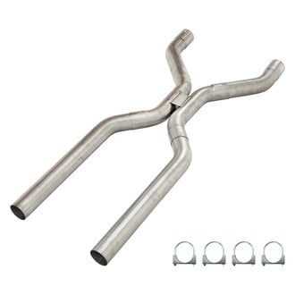 Pypes® - 409 SS Natural Crossover H-Pipe Kit (3" Diameter)