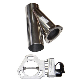 Pypes® - Single Electric Cut-Out Kit with Y-Pipe (2.5" Diameter, 2.5" Diameter B)