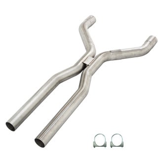 Pypes® - 409 SS Natural Tunnel Crossover Exhaust H-Pipe Kit (3" Diameter)