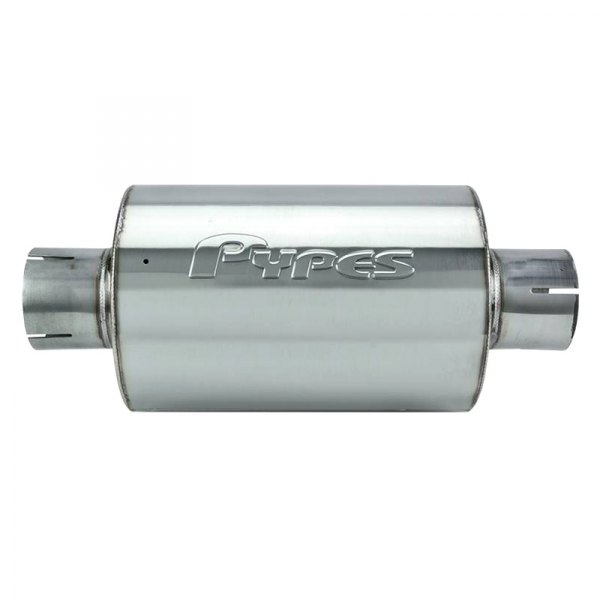 Pypes® - Race-Pro Series 304 SS Round Silver Exhaust Muffler