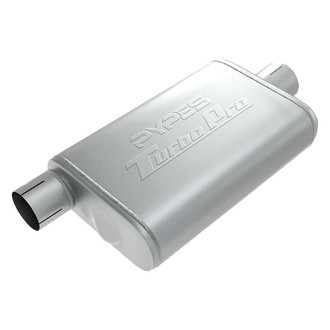 Pypes® - Turbo-Pro 409 SS Exhaust Muffler (2.5" Offset ID, 2.5" Center OD, 14" Length)