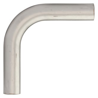 Pypes® - 304 SS Natural 90 Degree Oval Vertical Exhaust Bend Pipe (3" Diameter)