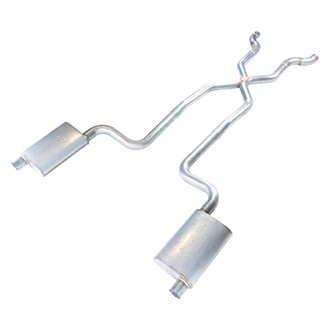 Pypes® - Stainless Steel X-Pipe Crossmember-Back Exhaust System with Split Rear Exit