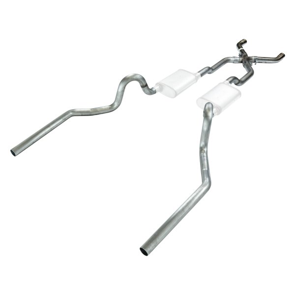 Pypes® - 409 SS X-Pipe High Tuck Crossmember-Back Exhaust System