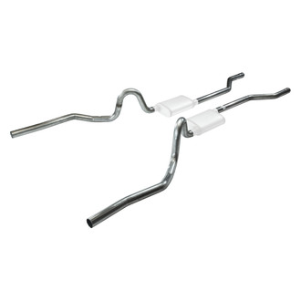 Pypes® - 409 SS Crossmember-Back Exhaust System with Split Rear Exit