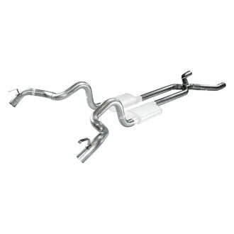 Pypes® - 409 SS X-Pipe Crossmember-Back Exhaust System with Split Rear Exit