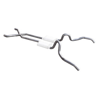 Pypes® - Stainless Steel X-Pipe Crossmember-Back Exhaust System with Split Rear Exit