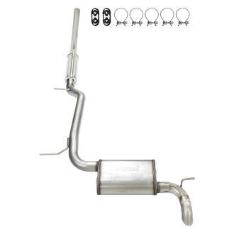 Pypes® - 409 SS High Ground Clearance Cat-Back Exhaust System with Single Rear Exit