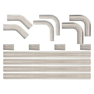 Pypes® - 304 SS Natural Oval Builder Kit (3" Diameter)