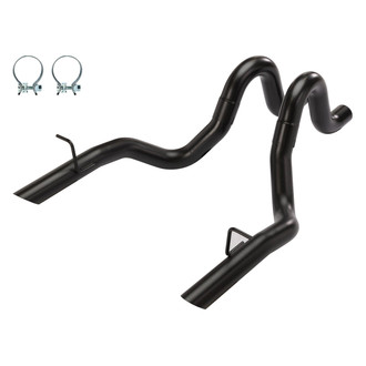 Pypes® - 304 SS Black Powdercoat Tailpipe Kit