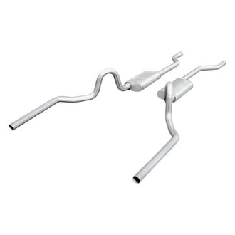 Pypes® - 409 SS Crossmember-Back Exhaust System with Split Rear Exit