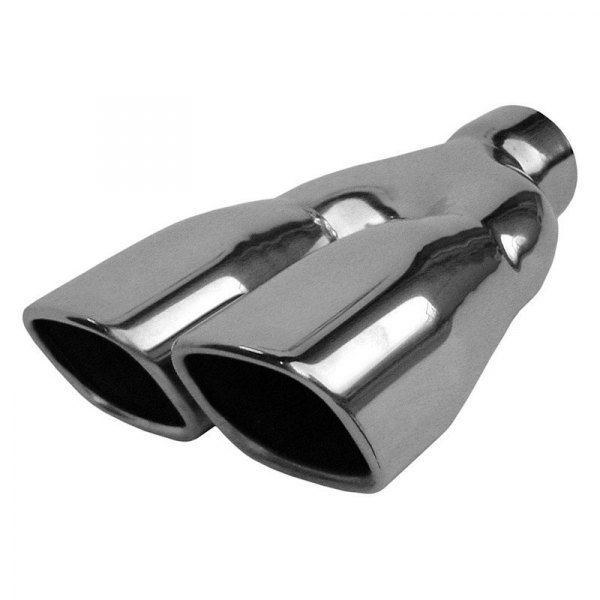 Pypes® - 304 SS Rectangular Rolled Edge Dual Polished Exhaust Tip