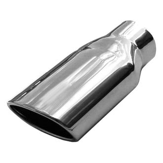 Pypes® - 304 SS Oval Angle Cut Slip-Fit Polished Exhaust Tip