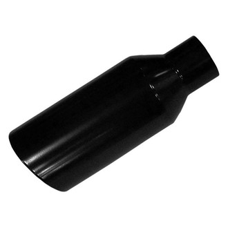 Pypes® - Monster Truck 304 SS Round Angle Cut Clamp-On Black Exhaust Tip (5" Inlet, 6" Outlet, 18" Length)