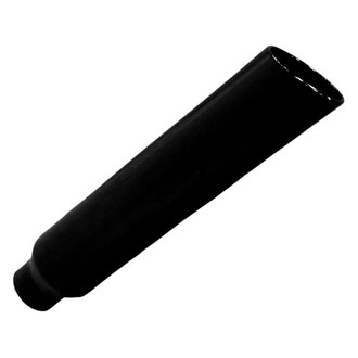 Pypes® - 304 SS Angle Straight Style Rolled Edge Black Exhaust Stack (5" Inlet, 10" Outlet, 36" Height)