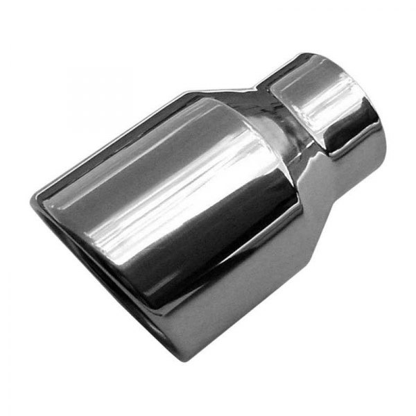 Pypes® - 304 SS Round Rolled Edge Angle Cut Polished Exhaust Tip