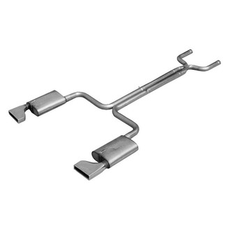 Pypes® - 409 SS Crossmember-Back Exhaust System with Split Rear Exit