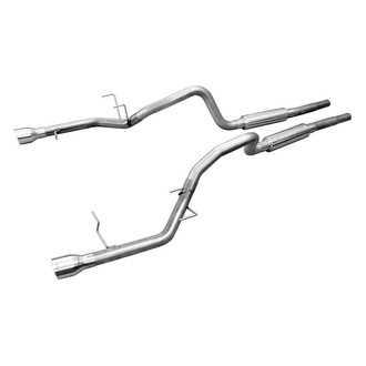 Pypes® - 409 SS Mid-Muffler Cat-Back Exhaust System with Split Rear Exit