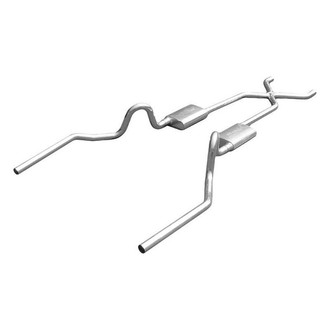 Pypes® - 304 SS X-Pipe Crossmember-Back Exhaust System with Split Rear Exit