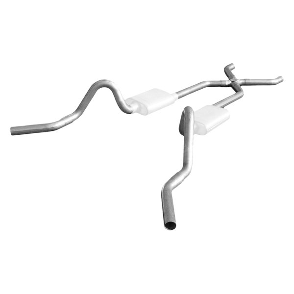 Pypes® - 409 SS X-Pipe Crossmember-Back Exhaust System, Chevy Bel Air