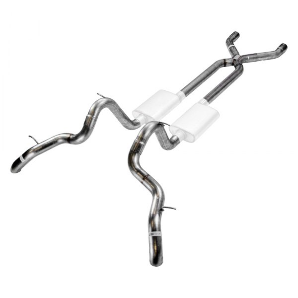 Pypes® - 409 SS X-Pipe Crossmember-Back Exhaust System, Chevy Camaro