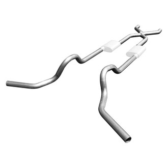 Pypes® - 409 SS X-Pipe Crossmember-Back Exhaust System with Split Side Exit
