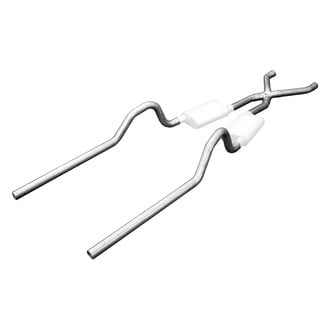 Pypes® - 409 SS X-Pipe Crossmember-Back Exhaust System with Split Rear Exit
