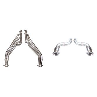Pypes® - 304 SS Long Tube Exhaust Headers with Catted Mid-Pipes