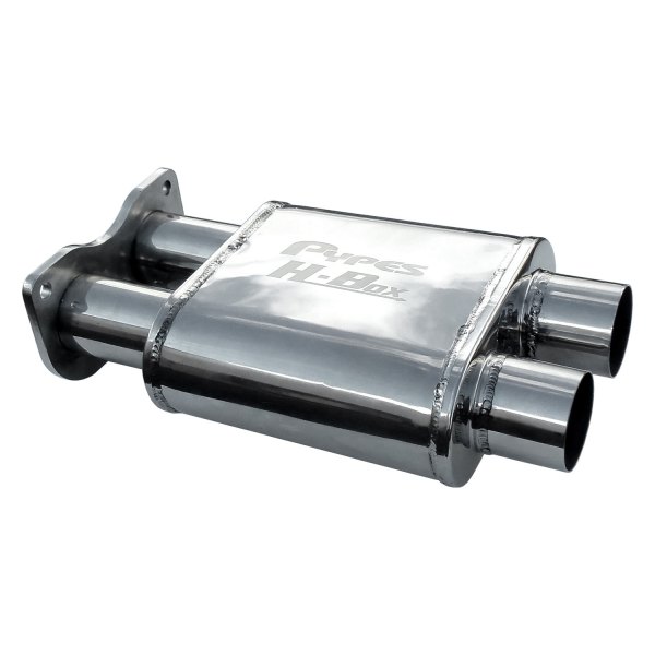 Pypes® - Stainless Steel H-Box Silver Exhaust Muffler