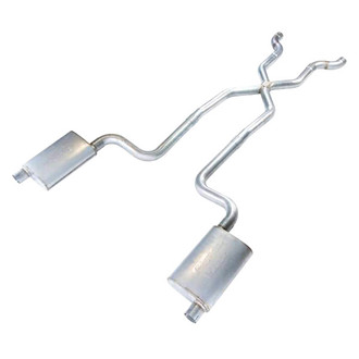 Pypes® - X-Pipe Crossmember-Back Exhaust System with Split Rear Exit