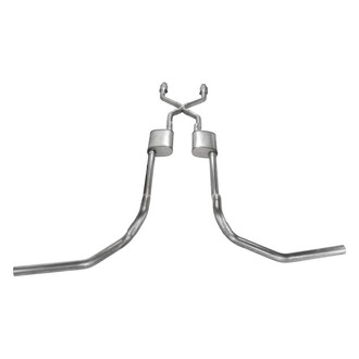 Pypes® - 409 SS Header-Back Exhaust System with Split Side Exit