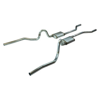 Pypes® - 409 SS Crossmember-Back Exhaust System with Split Rear Exit
