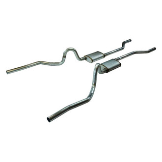 Pypes® - 409 SS Crossmember-Back Exhaust System with Split Rear Exit