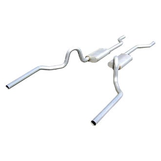 Pypes® - 409 SS Crossmember-Back Exhaust System with Split Rear Exit