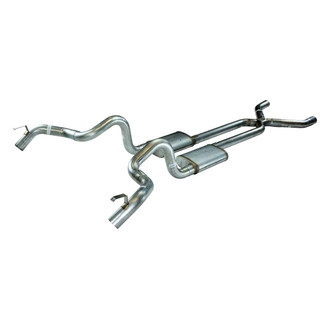 Pypes® - 409 SS X-Pipe Crossmember-Back Exhaust System with Split Rear Exit