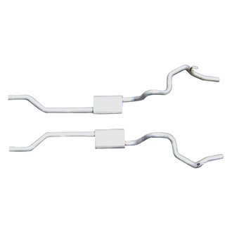 Pypes® - 409 SS Crossmember-Back Exhaust System with Split Rear Exit