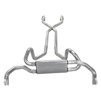 Pypes® - 409 SS Header-Back Exhaust System with Split Rear Exit