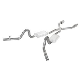 Pypes® - 409 SS Header-Back Exhaust System with Split Side Exit