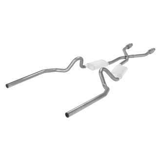 Pypes® - 409 SS Header-Back Exhaust System with Split Rear Exit