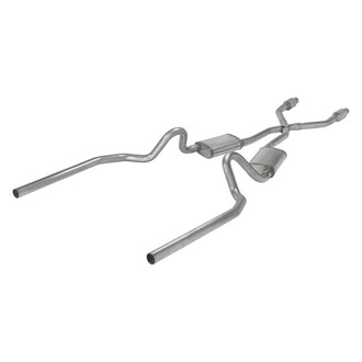 Pypes® - 409 SS Header-Back Exhaust System with Split Rear Exit