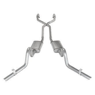 Pypes® - 409 SS Header-Back Exhaust System with Split Side Exit