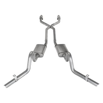 Pypes® - 409 SS Header-Back Exhaust System with Split Rear Exit