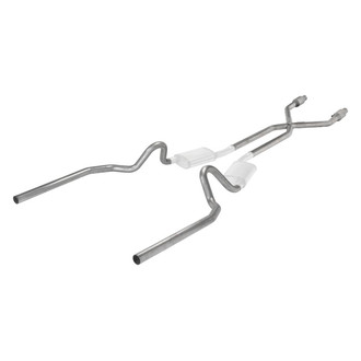 Pypes® - 409 SS Header-Back Exhaust System with Split Rear Exit