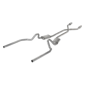 Pypes® - 409 SS Header-Back Exhaust System with Split Rear Exit
