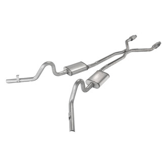Pypes® - 409 SS Header-Back Exhaust System with Split Side Exit