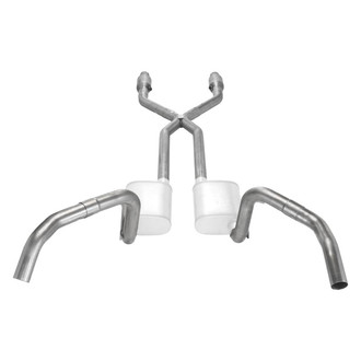 Pypes® - 409 SS Header-Back Exhaust System with Split Rear Exit