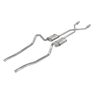Pypes® - 409 SS Header-Back Exhaust System with Split Rear Exit